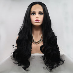 Glam Goth Life Queen essential 13*3" Lace Front Wig Synthetic Long Wavy 24" 130% Density