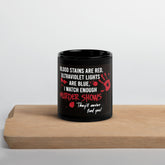 They'll never find You Black Glossy Mug