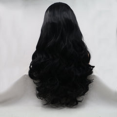 Glam Goth Life Queen essential 13*3" Lace Front Wig Synthetic Long Wavy 24" 130% Density