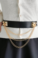 Elastic Belt with Chain