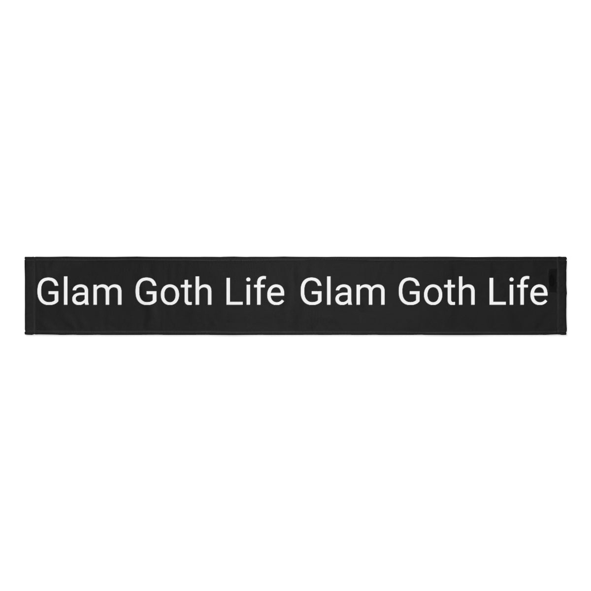 GLAM Goth Life  black logo scarf
