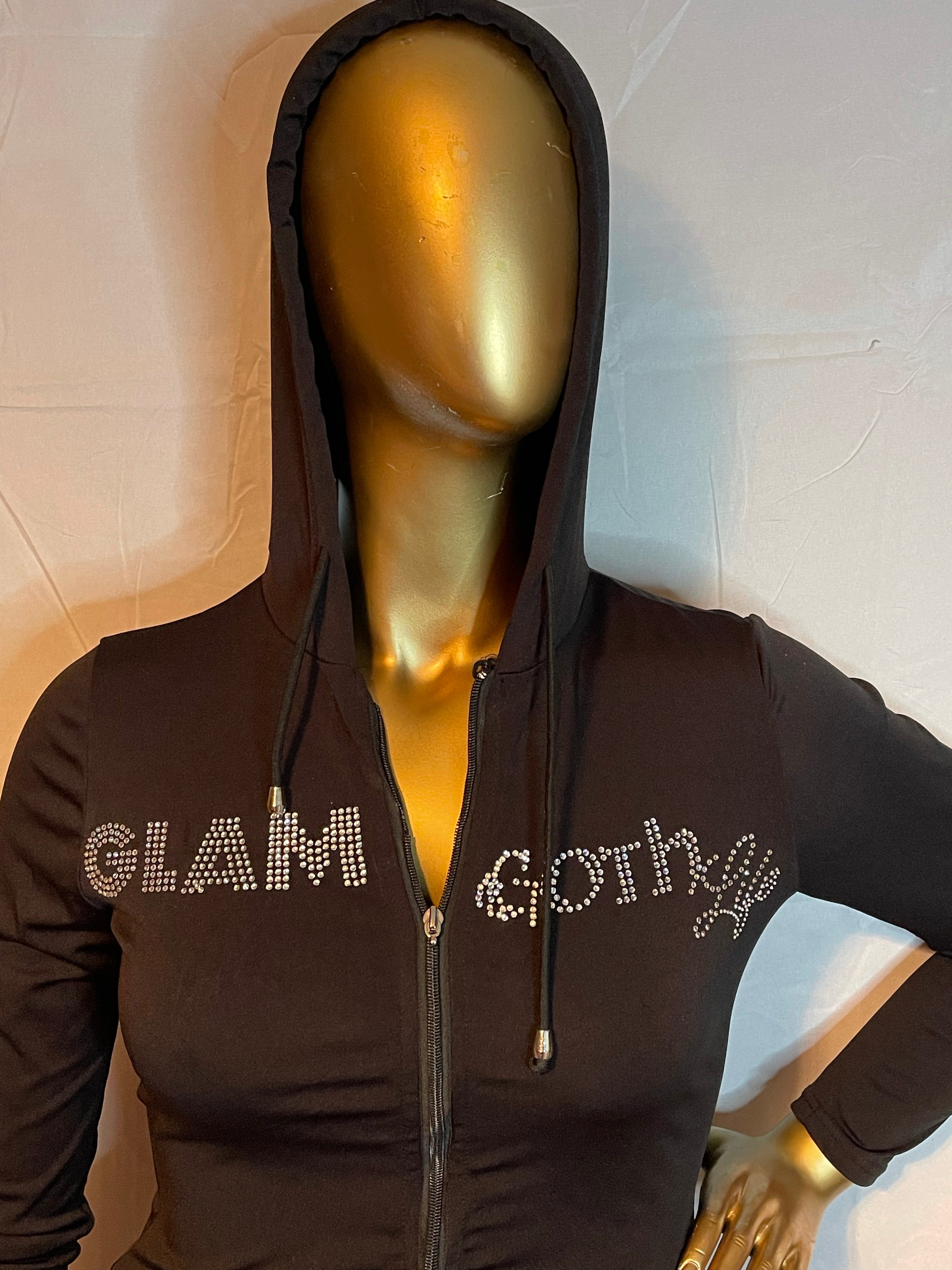 GLAM Goth Life Go To  hoodie set crystal logo various colors available