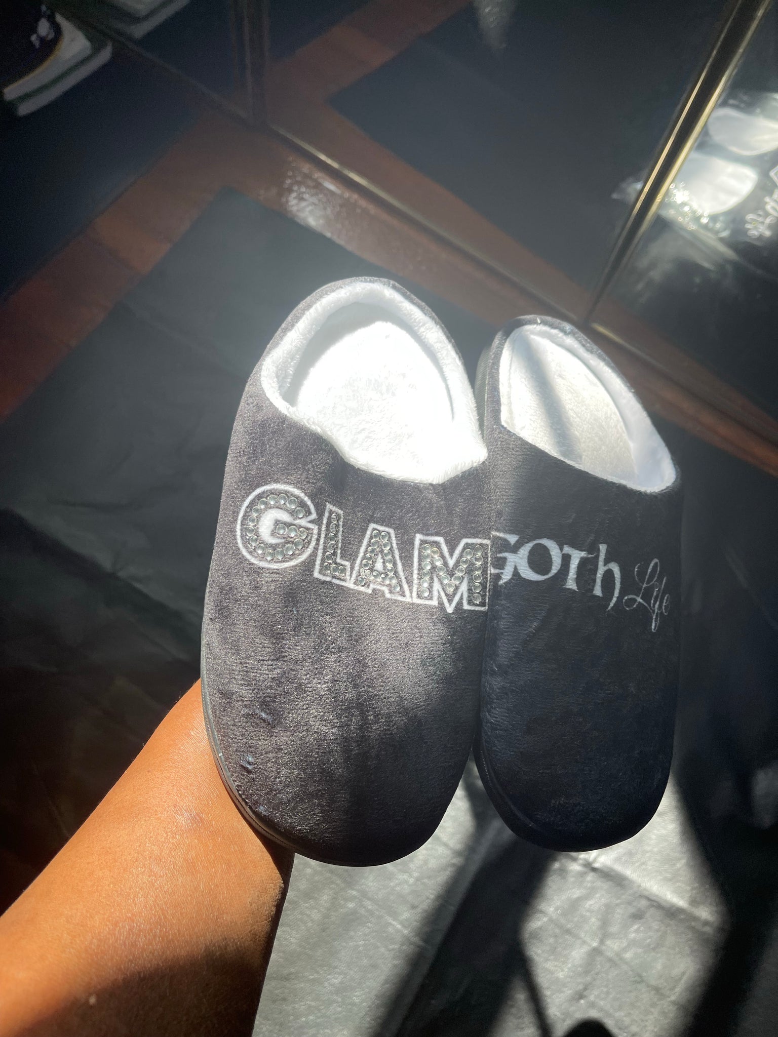 GLAM Goth Life Goddess Indoor Slippers